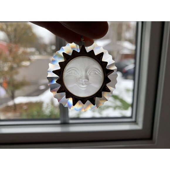 Swarovski Christmas Memories Ornament Crystal Sun Face Sun God EUC in Box - Picture 5 of 9